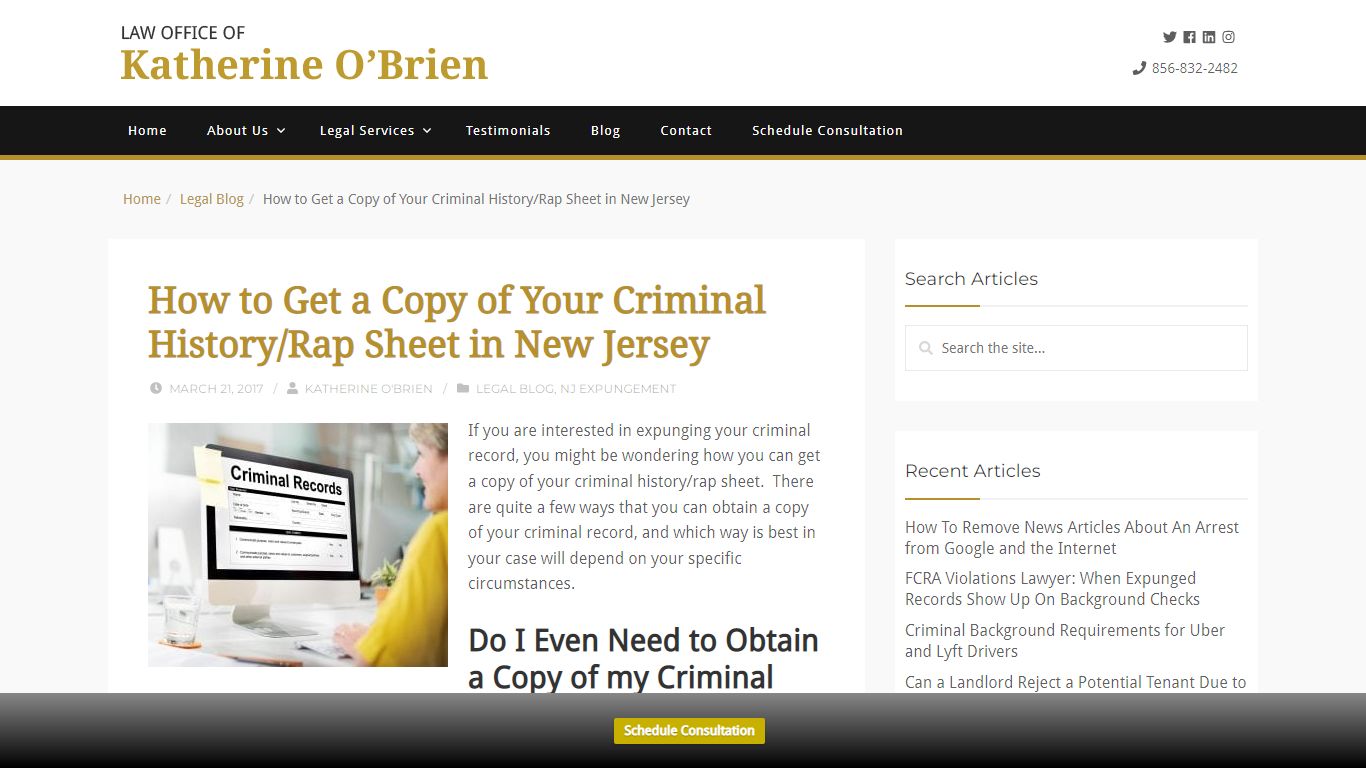 How to Get a Copy of Your Arrest Record in New Jersey | Gloucester ...